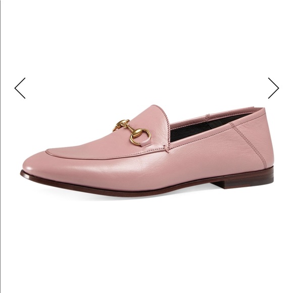 Gucci Shoes - Gucci Brixton Leather Horsebit Loafer Carmine Rose